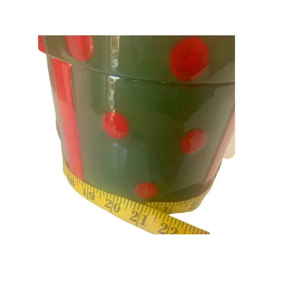 Cake Boss Christmas Ceramic‎ Cookie Jar Green/ Red Limited Edition 2013 - Picture 13 of 14